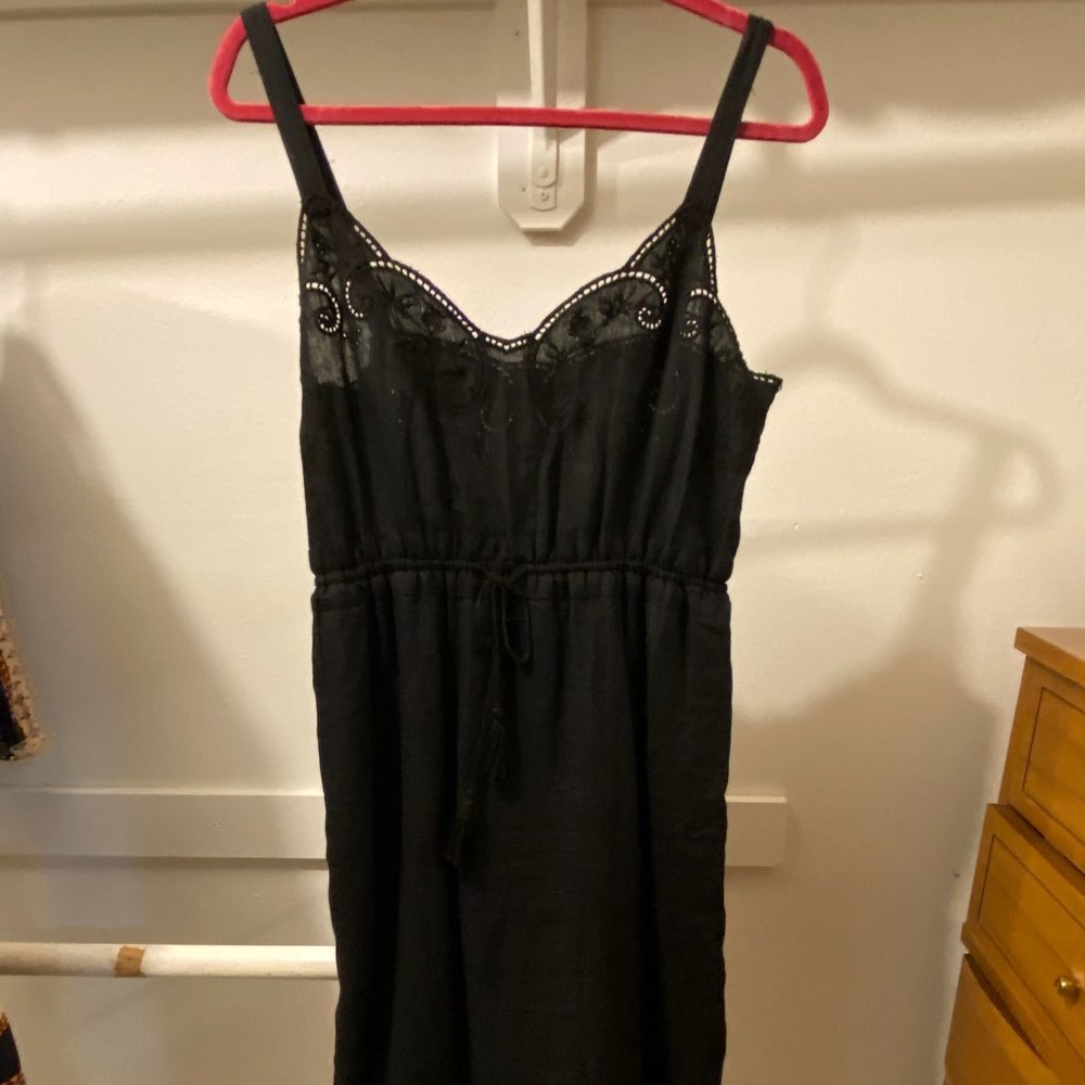 Linen embroidered dress